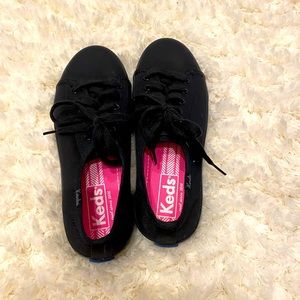 Black Keds with black sole and pink inside. Size 3